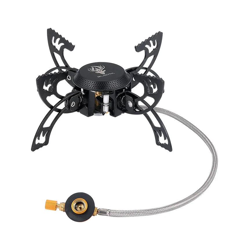BUERK 3800W Camping Stove Windproof Outdoor Gas Burner 30kg Load-bearing Capacity 380g Light Weight Camping Stove Portable
